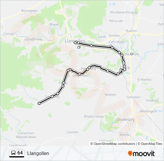 64 Bus Line Map