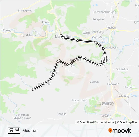 64 Bus Line Map