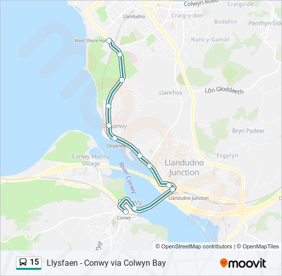 15 bus Line Map