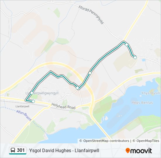 301 bus Line Map