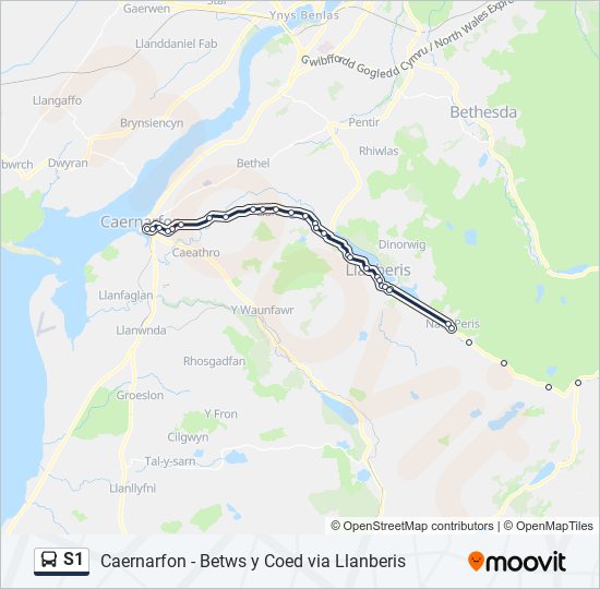 S1 bus Line Map