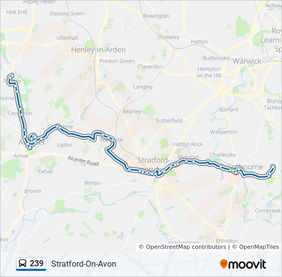239 Bus Line Map