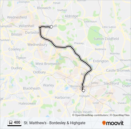 400 bus Line Map