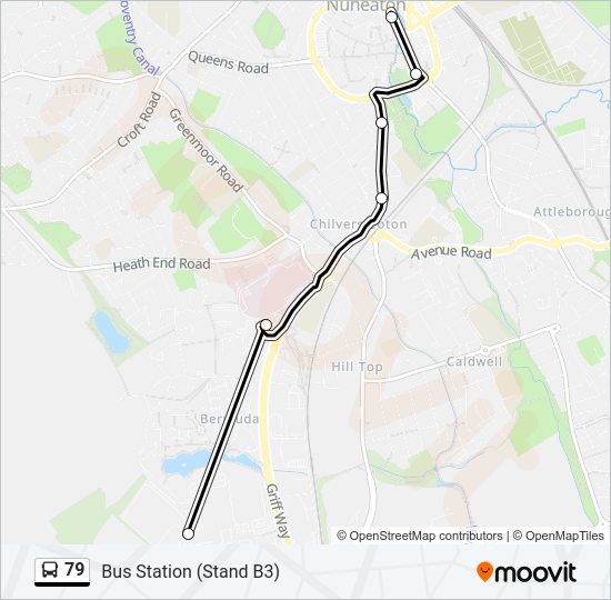 79 Route: Schedules, Stops & Maps - Bus Station (Stand B3) (Updated)