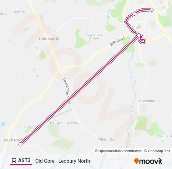 AST3 Bus Line Map