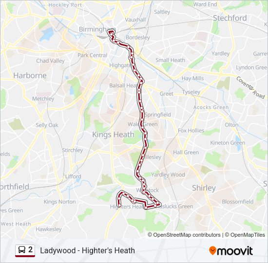 2 Bus Line Map
