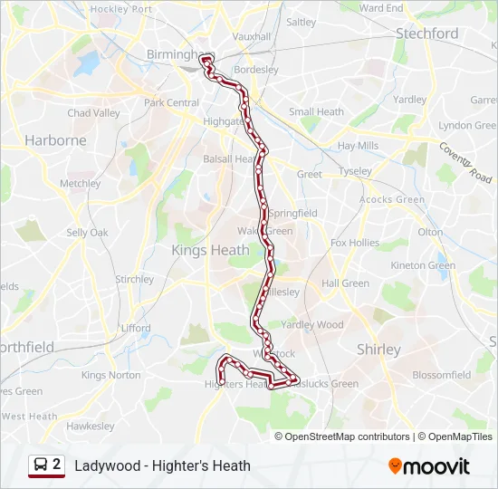 2 Bus Line Map
