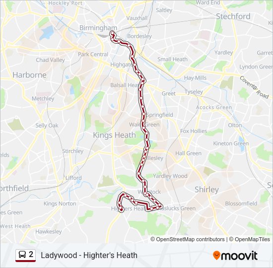 2 Bus Line Map