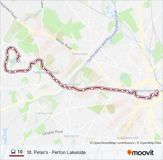 10 Bus Line Map