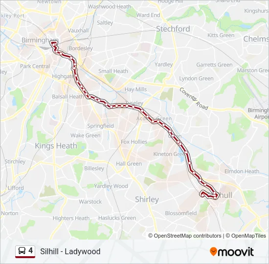 4 Bus Line Map