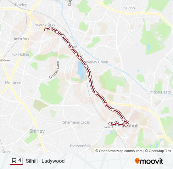 4 Bus Line Map
