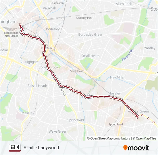 4 Bus Line Map