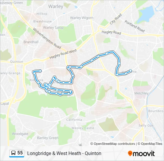 55 Route: Schedules, Stops & Maps - York Street (Updated)