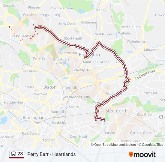 28 Bus Line Map