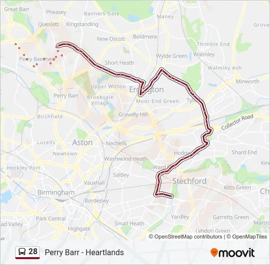 28 Bus Line Map