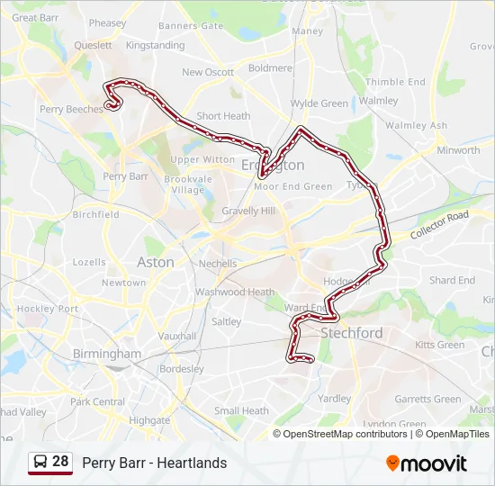 28 Bus Line Map