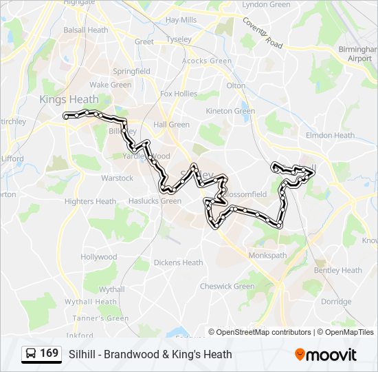 169 Route: Schedules, Stops & Maps - Solihull (Updated)