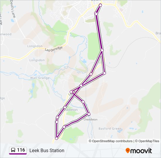 116 Bus Line Map