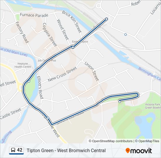 42 Bus Line Map