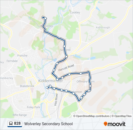 828 Bus Line Map