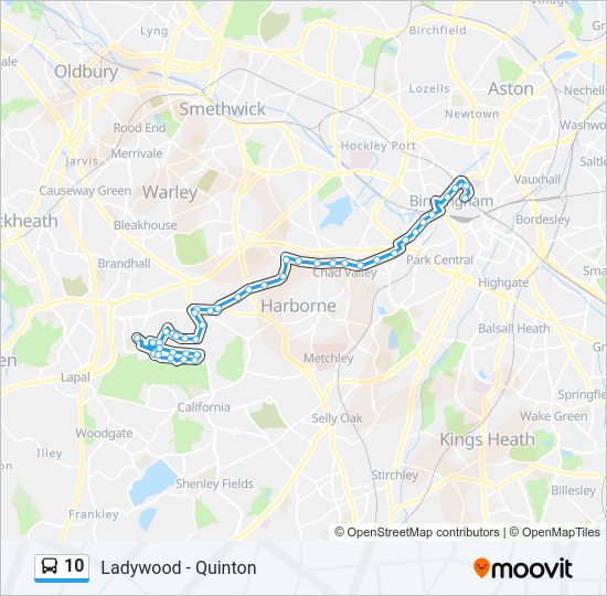 10 Bus Line Map