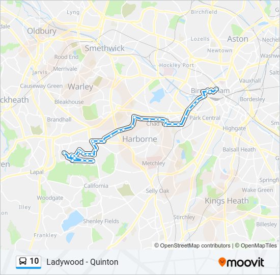 10 Bus Line Map
