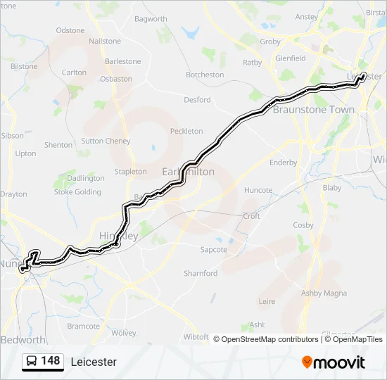 148 Bus Line Map