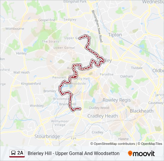 2A Bus Line Map