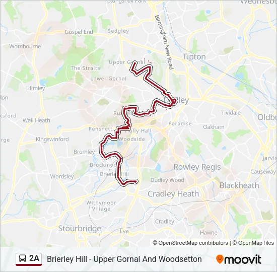 2A Bus Line Map