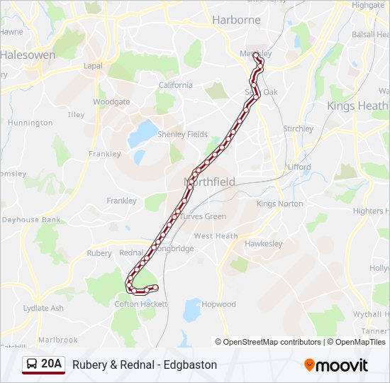 20A Bus Line Map