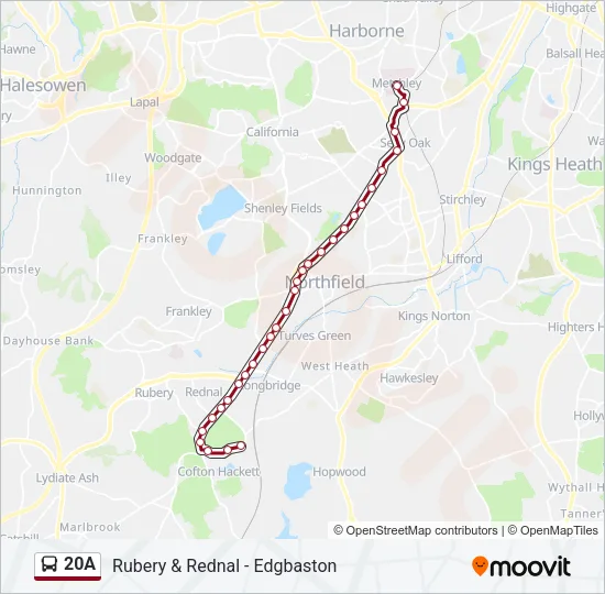 20A Bus Line Map