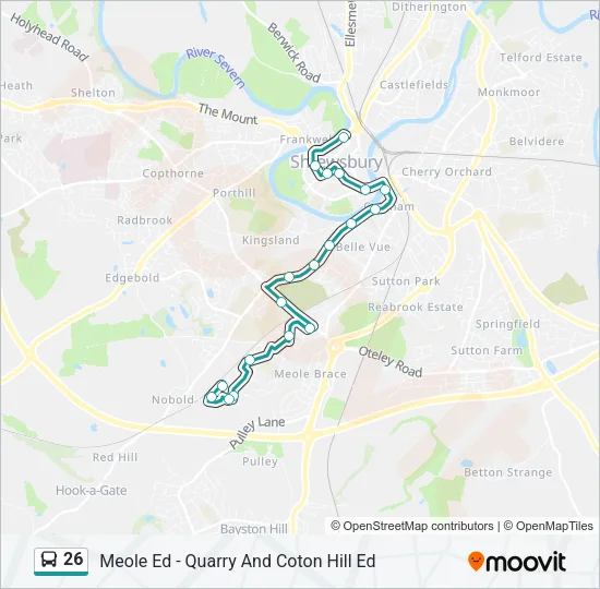 26 Bus Line Map