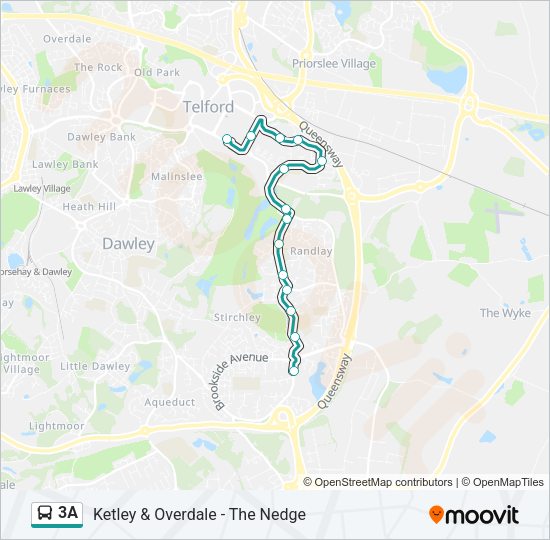 3A Bus Line Map