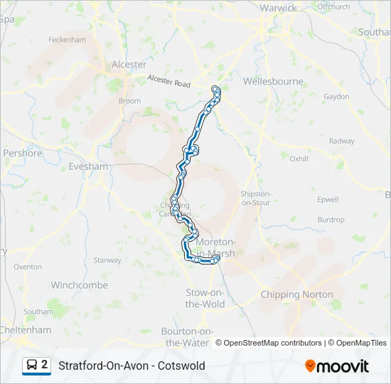 2 Bus Line Map