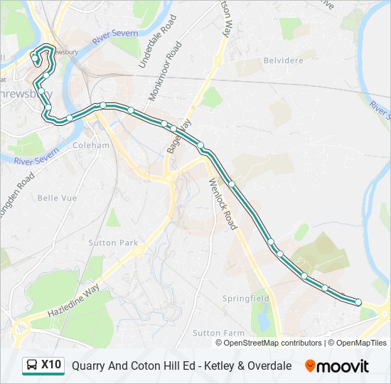 X10 bus Line Map