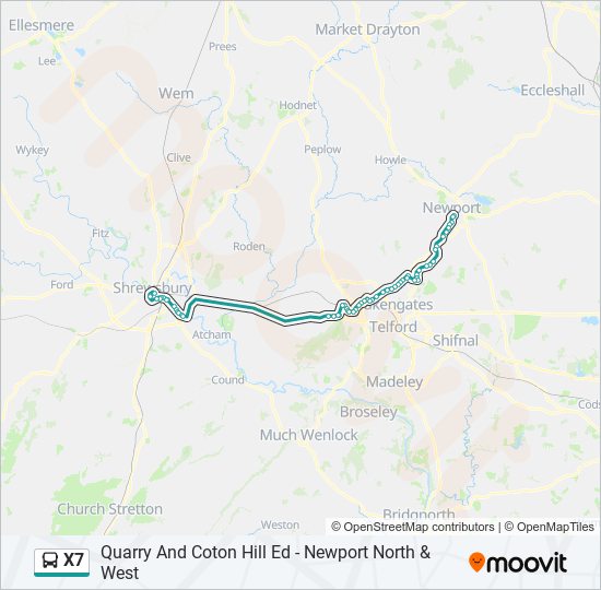 x7 Route: Schedules, Stops & Maps - Shrewsbury (Updated)