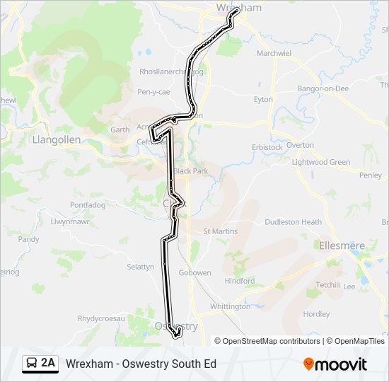 2A bus Line Map