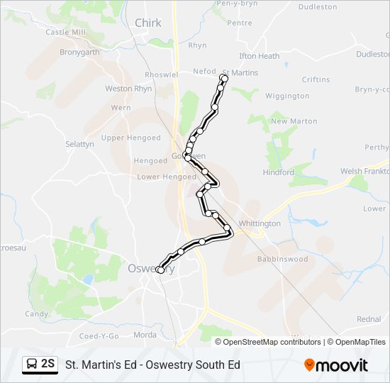 2S Bus Line Map