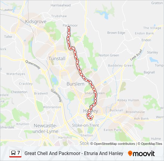 7 Bus Line Map