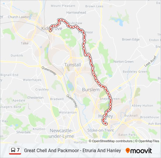 7 Bus Line Map