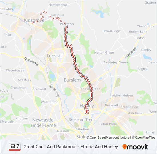 7 Bus Line Map