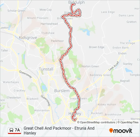 7A Bus Line Map
