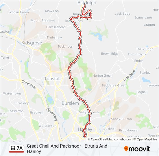 7A Bus Line Map