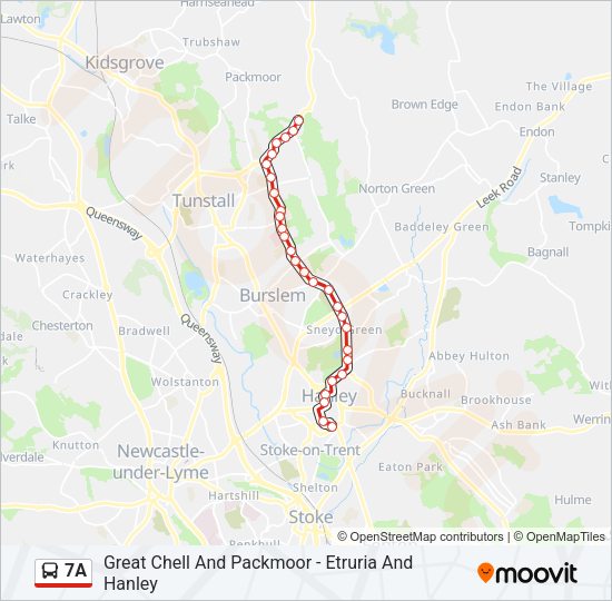 7A Bus Line Map