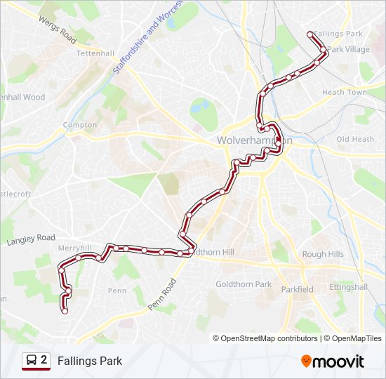 2 bus Line Map