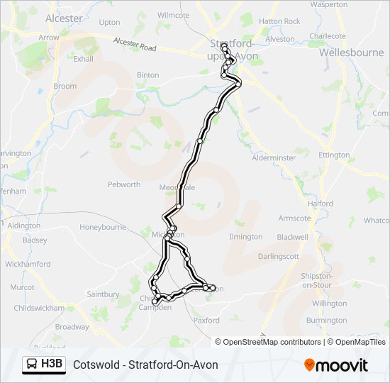 H3B  Line Map
