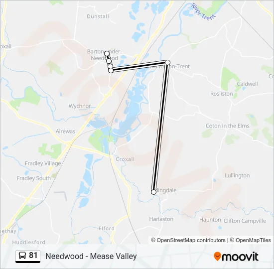 81 Bus Line Map