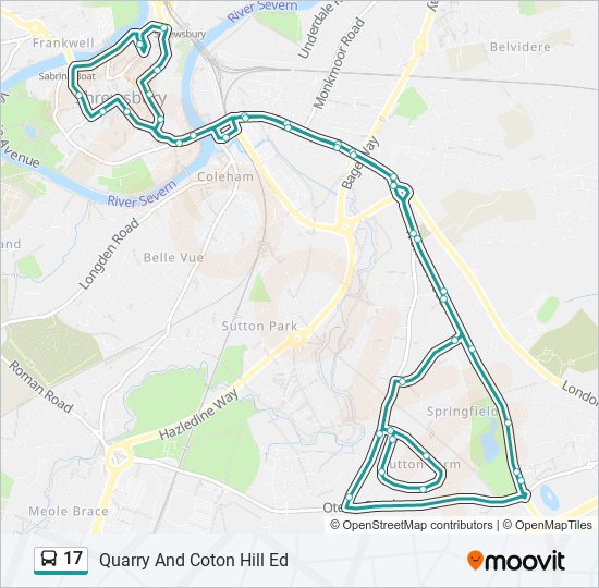 17 Route: Schedules, Stops & Maps - Weeping Cross (Updated)