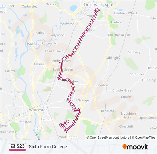 S23 Bus Line Map