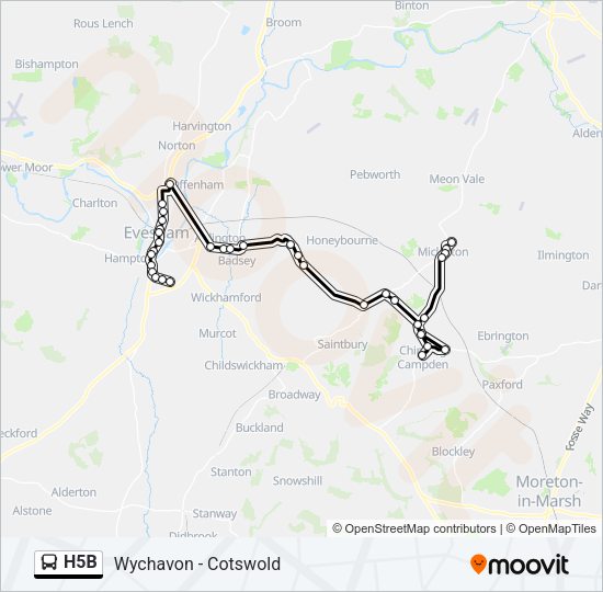 H5B  Line Map